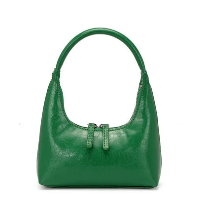 Baguette-Tasche aus Echtleder Aurora