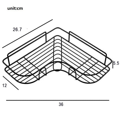 Prateleira de parede do banheiro com ventosa, suporte do champô, nenhuma perfuração, armazenamento da cozinha, acessórios do chuveiro, 1 Pc, 2Pcs