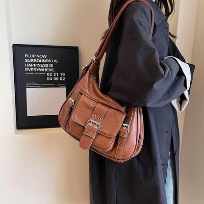 Tasche 2 in 1 aus Echtleder - Sofia