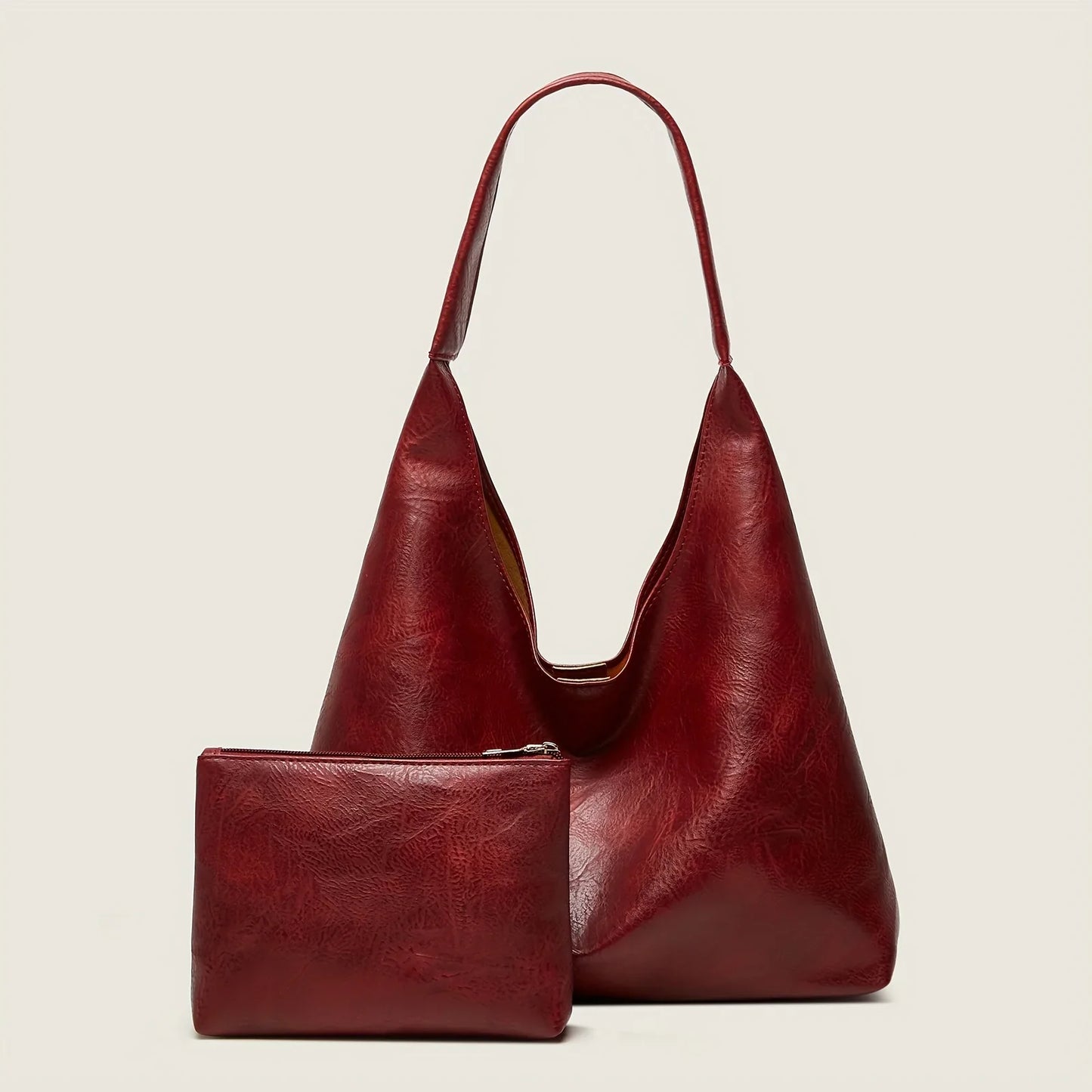 Messenger-Tasche aus Echtleder + Geldbörse aus Leder - Manz