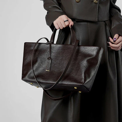 Tote-Tasche aus Echtleder Joana