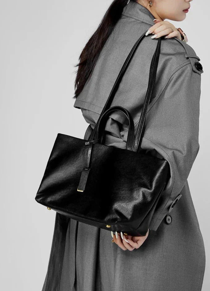 Tote-Tasche aus Echtleder Joana