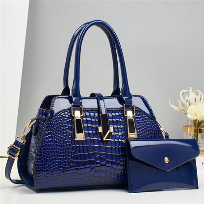 Set Tasche und Geldbörse aus Echtleder - Vian