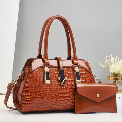 Set Tasche und Geldbörse aus Echtleder - Vian