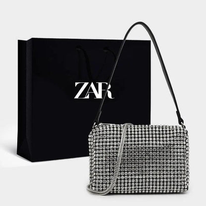 Kompakte Tasche mit Strass besetzt - Luxury