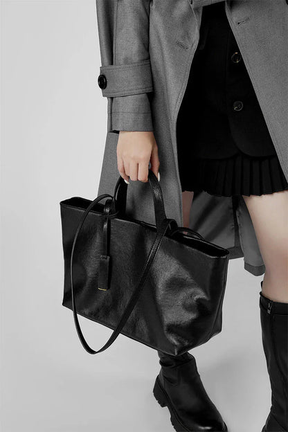 Tote-Tasche aus Echtleder Joana