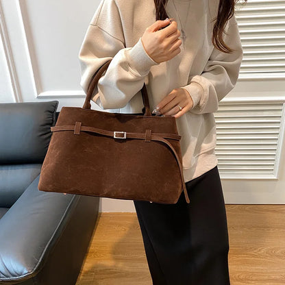 Damen-Tote-Tasche aus Wildleder - Esmé