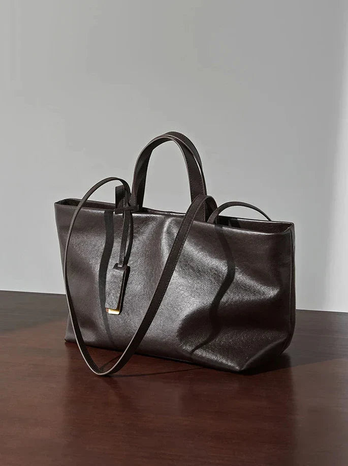 Tote-Tasche aus Echtleder Joana
