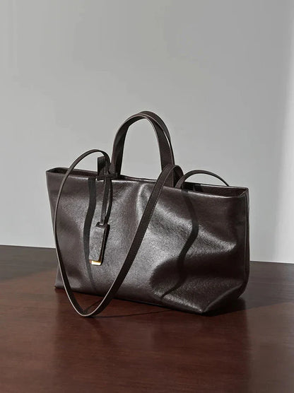 Tote-Tasche aus Echtleder Joana