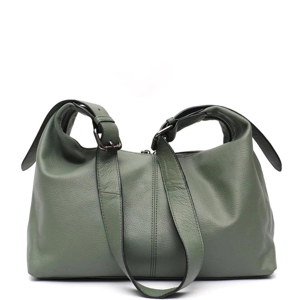 Messenger-Tasche aus Echtleder - Agatha