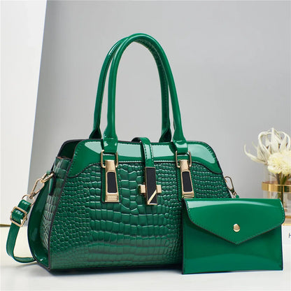 Set Tasche und Geldbörse aus Echtleder - Vian