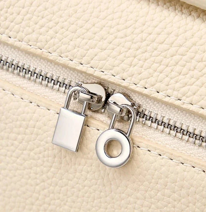 Kleine Tasche aus Echtleder Tote Rosa