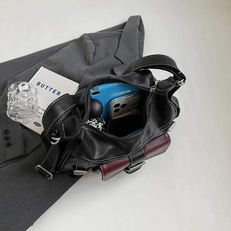 Tasche 2 in 1 aus Echtleder - Sofia