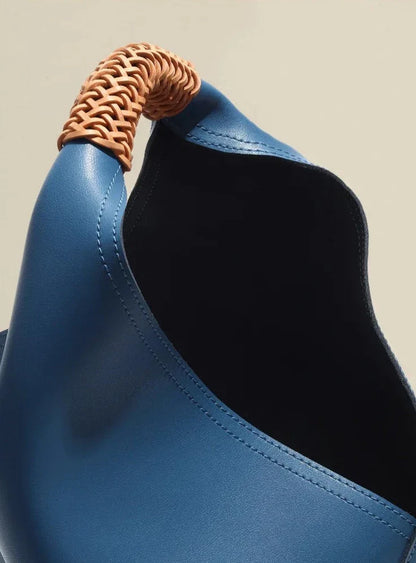 Große Shopper-Tasche aus Echtleder Rebeca