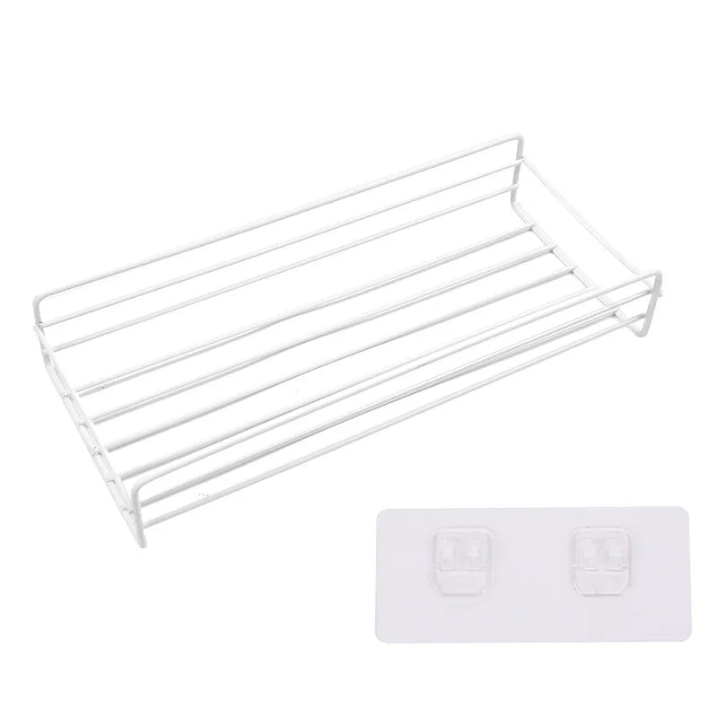 Prateleira de parede do banheiro com ventosa, suporte do champô, nenhuma perfuração, armazenamento da cozinha, acessórios do chuveiro, 1 Pc, 2Pcs