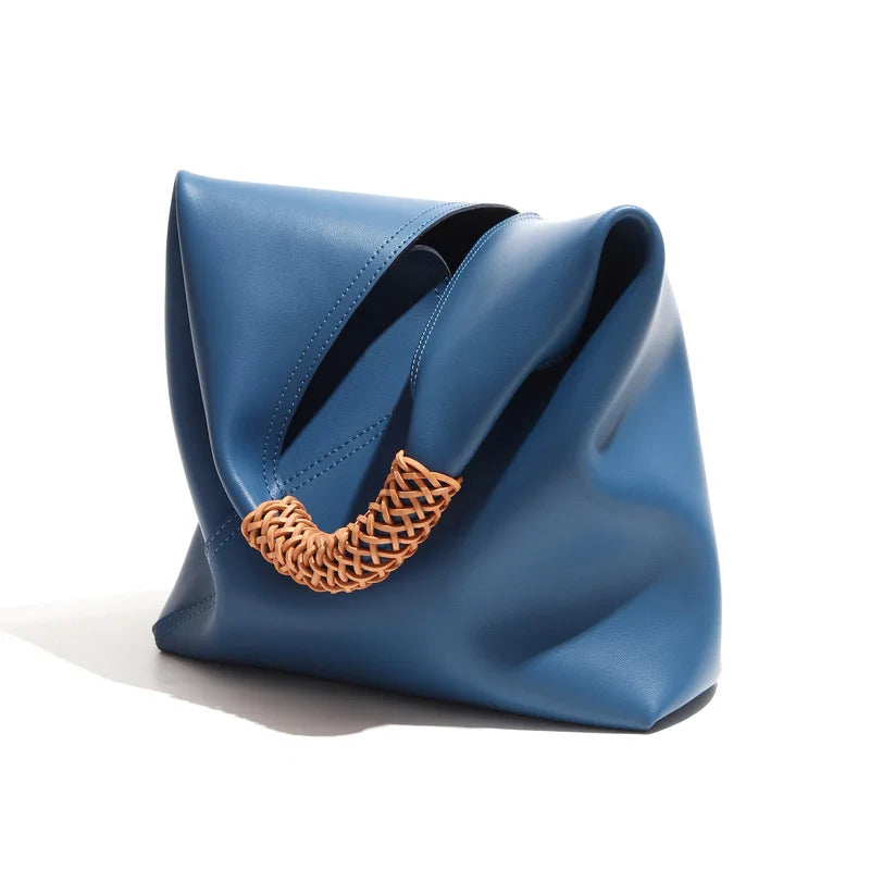 Große Shopper-Tasche aus Echtleder Rebeca
