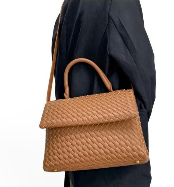 Geflochtene Tasche aus Echtleder Débora