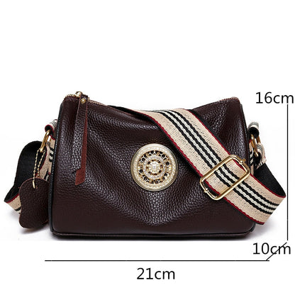 Kleine Schultertasche aus Leder - Orlane