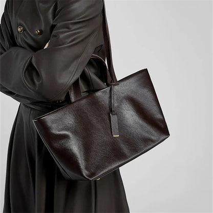 Tote-Tasche aus Echtleder Joana