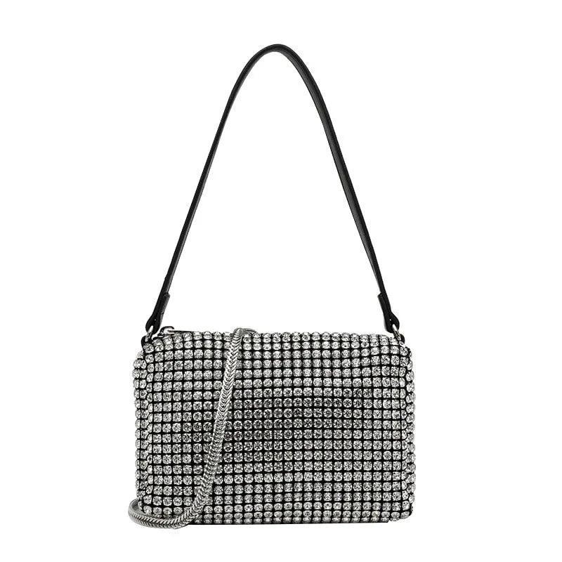 Kompakte Tasche mit Strass besetzt - Luxury