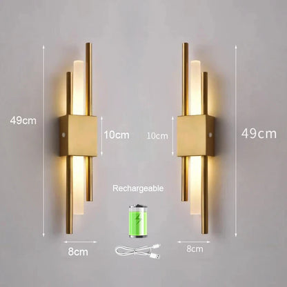 Arandela de parede LED Recarregável Moderna