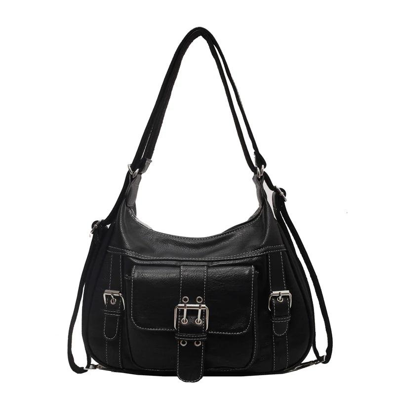 2-in-1-Tasche aus Echtleder - Sofia