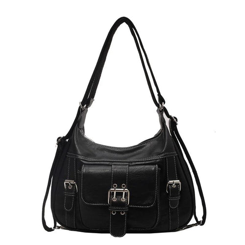 2-in-1-Tasche aus Echtleder - Sofia
