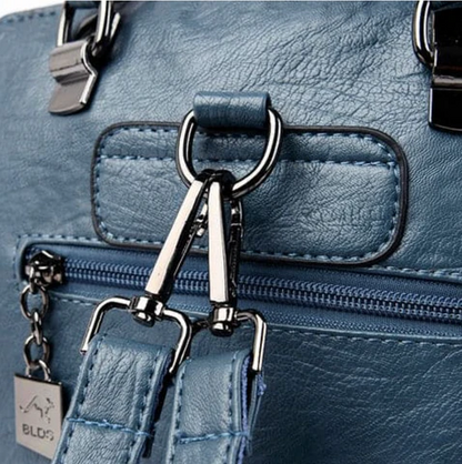 Rucksack-Tasche aus Leder Vivette