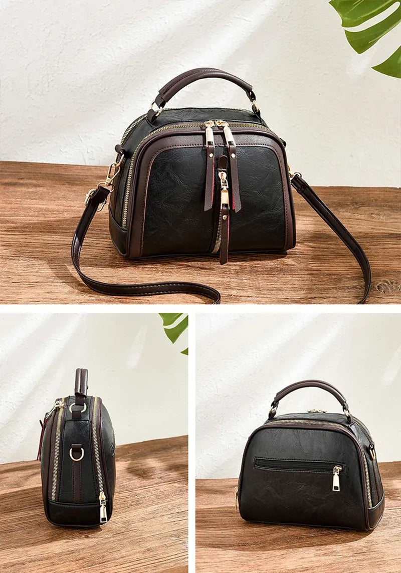 Kleine Tasche aus Echtleder - Novelle