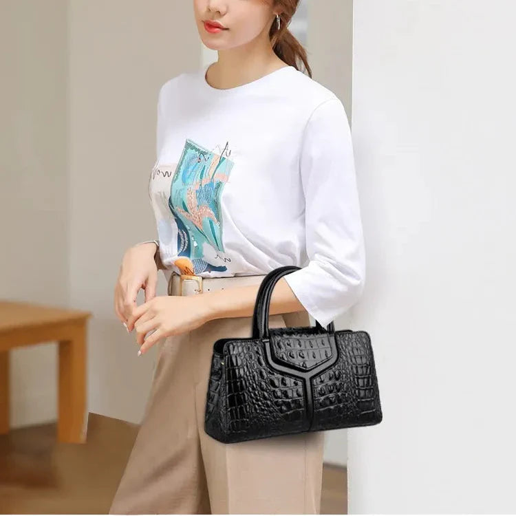 Tasche aus Echtleder - Crock