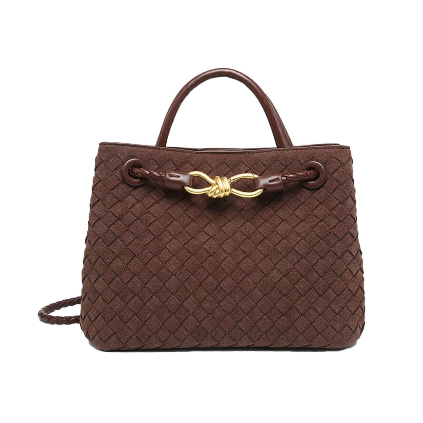 Mittelgroße Tote-Tasche aus Wildleder Jéssica