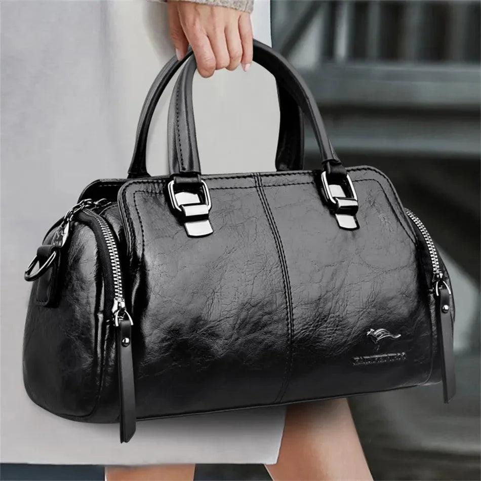 Tasche aus Echtleder - Jade